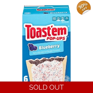 Toast'em POP-UPS - Frosted Blueberry Toaster Pastries 6 pack  288g Box